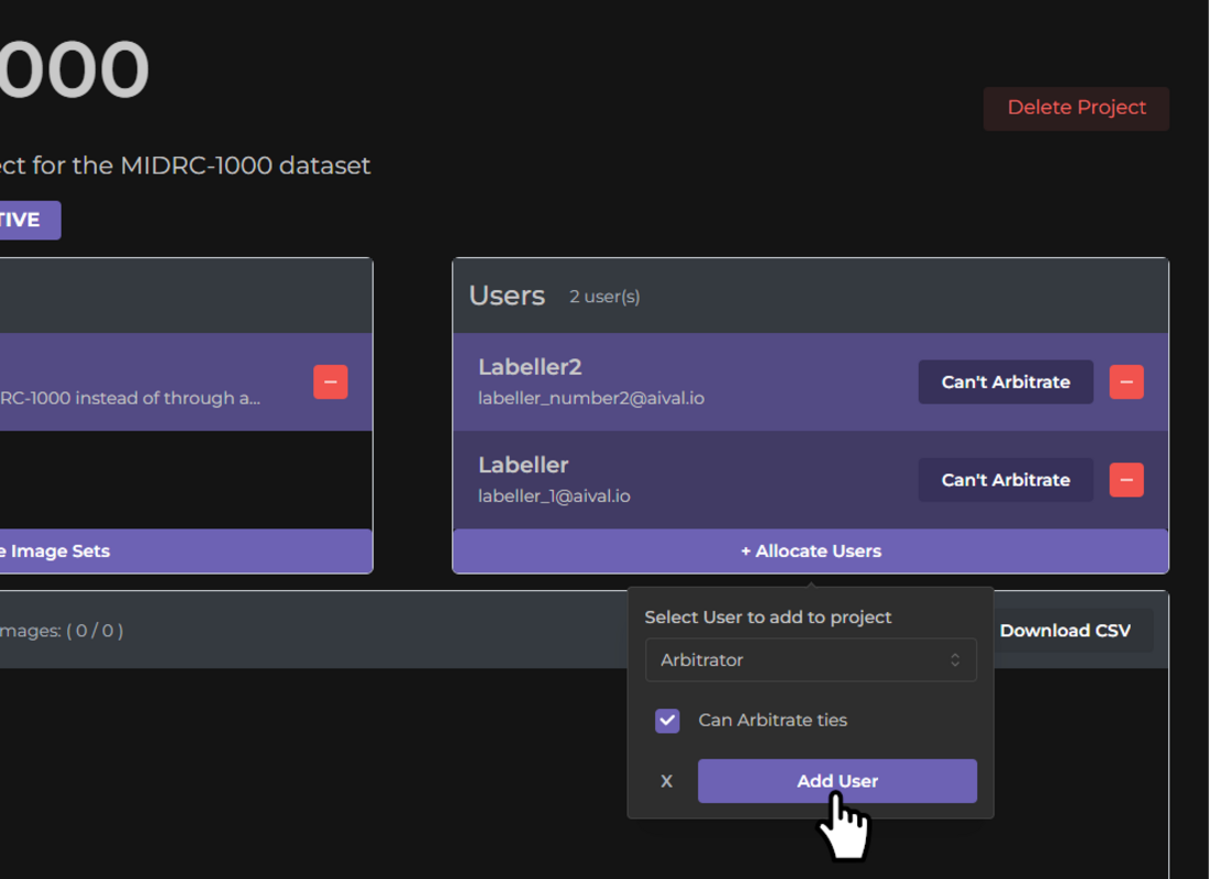Adding arbitrator from project Image