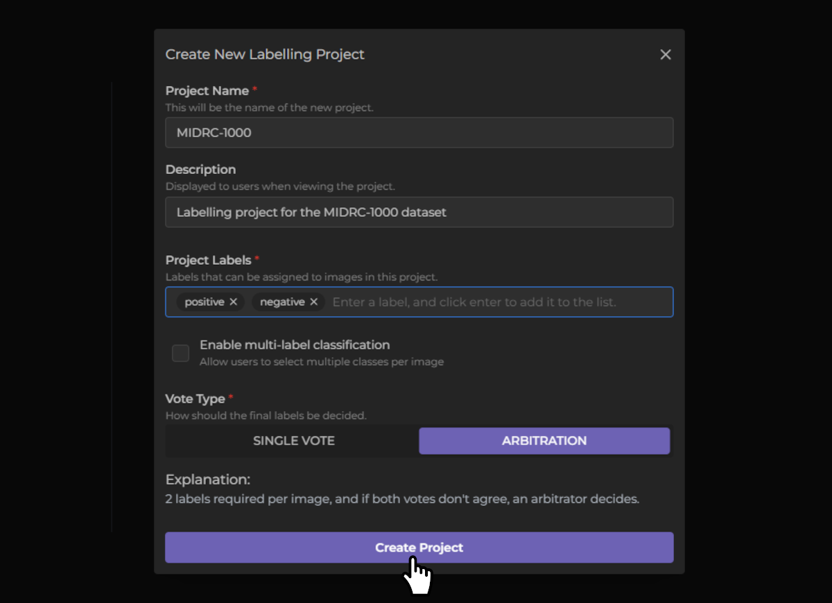 Create Project Image